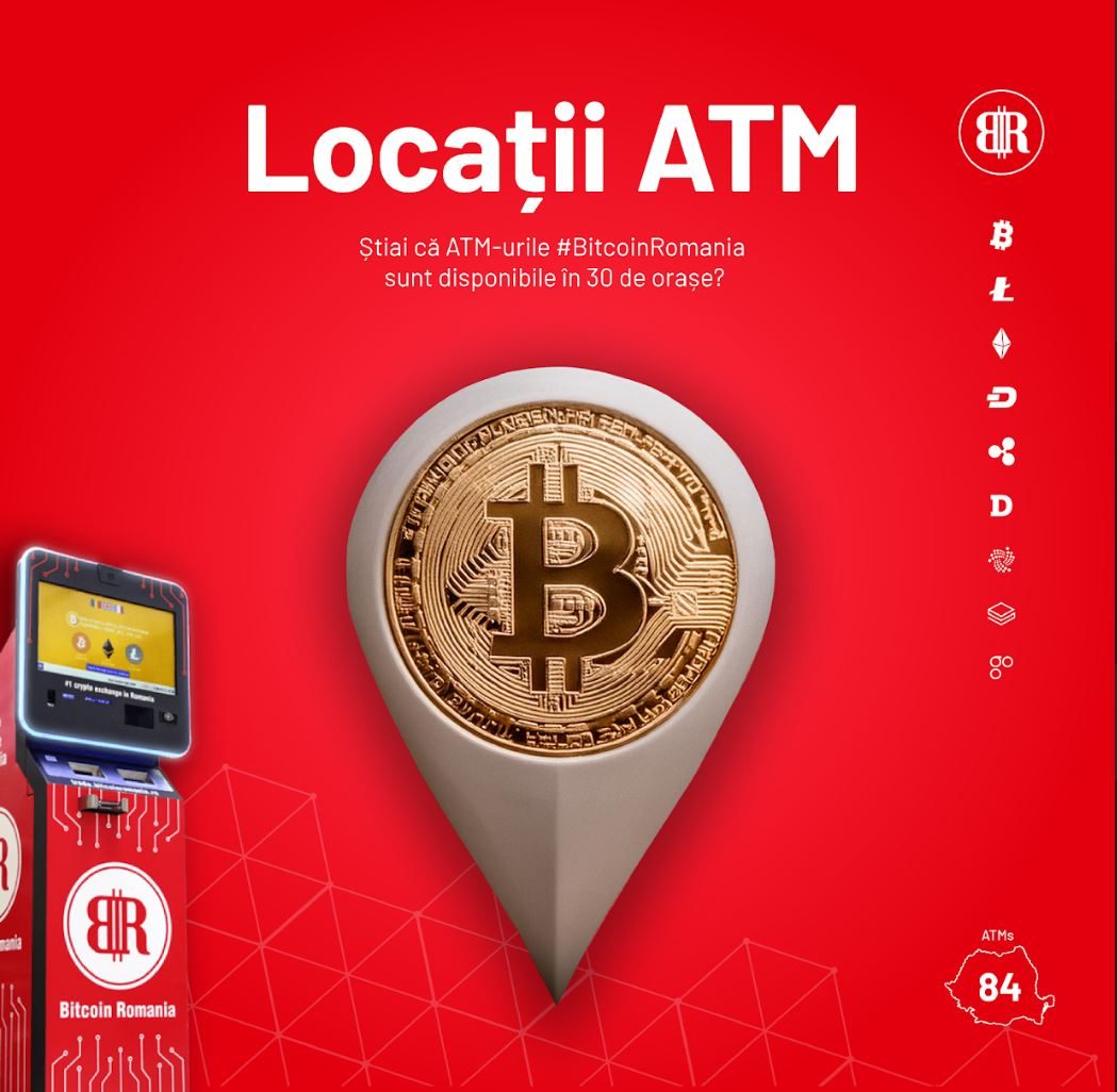 bitcoin romania, crypto ATM-uri bitcoin