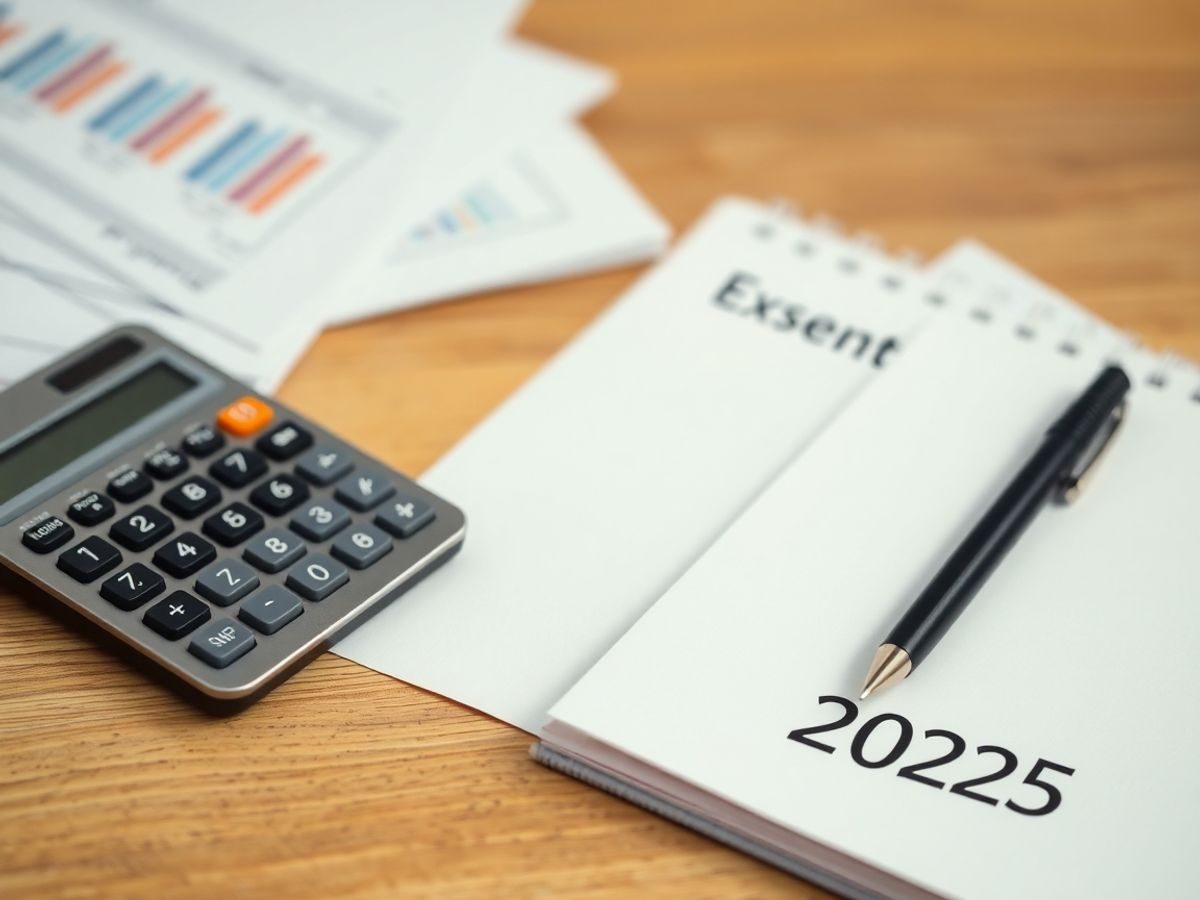 Calculator și documente financiare pe un birou.