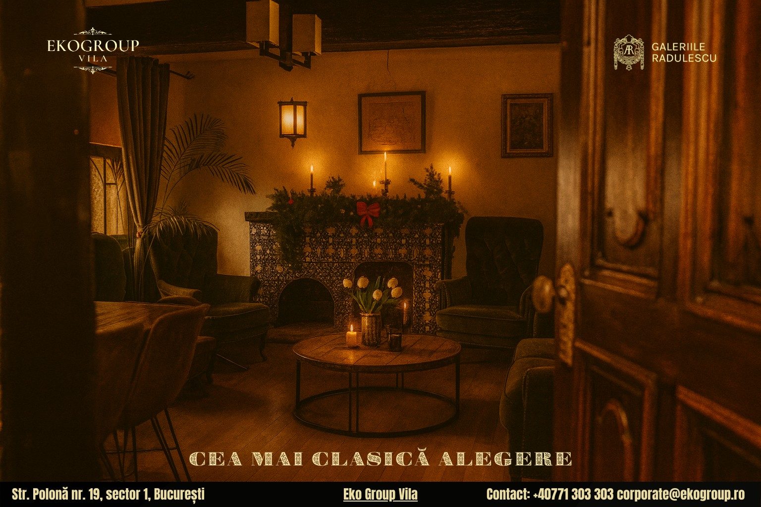 Descoperă cele mai rafinate destinatii de craciun în București: Crăciunul anilor ’30 la Eko Group Vila